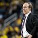 IUPUI Head Coach Todd Howard reacts to a Michigan score on Monday. Daniel Brenner I AnnArbor.com